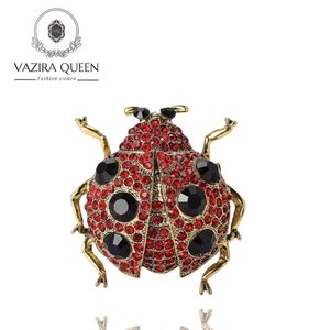 VQ Rhinestones Ladybug Brooch